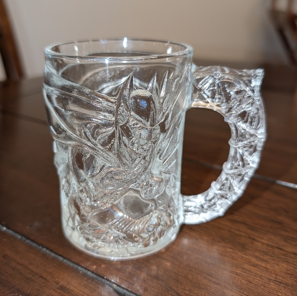 1995 McDonald's Batman Forever Batman Glass Mug